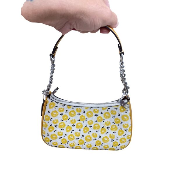 Coach Floral PT Teri yeloow Shoulder handbag SKU 9123 - Picture 6 of 16